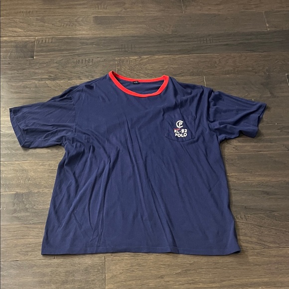 Polo Ralph Lauren CP RL-92 1992 Ringer T Shirt Made in USA Mens Size XL
